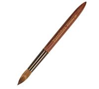 varnishea Kolinsky 100 % pure brosse à ongles acrylique manche bois de santal pinceaux de manucure professionnels pour application de poudre d'ongles acrylique - Salon & DIY Nail Art Essentials