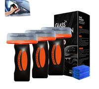 Varoa Windshield Cleaner, Varoa Glass Oil Film Remover, Automotive Glass Handle Oil Film Remover Lotion, OilFilm Emulsion Glasses Cleaner, Improves Clarity (3pcs)