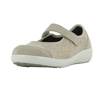 VAROMED Sevilla 77701 Femme Dame Ballerines à lanières,Mary-Jane,Chaussures Basses,Plates,Chaussures de santé,Confortables,Kiesel,40 EU / 6.5 UK