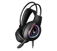 Varr Casque Gaming RGB MIC VH8010 stéréo Lite 3,5 mm USB Noir