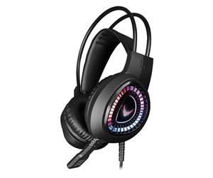Varr Casque Gaming RGB MIC VH8010 stéréo Lite 3,5 mm USB Noir