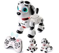 Varrotoy Chien Robot Programmable pour Enfants, Jouet Robot Interactif Télécommandé Danse, Jouet Intelligent Robot Pet avec Son et Lumière, pour Garçons et Filles 8-12 Ans
