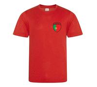 Varsany Maillot de rugby pour homme et enfant Motif Lioness England T-shirt et t-shirt, Rouge Portugal, M