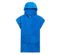 Varsany Poncho de plage à capuche en tissu éponge 100 % coton Idéal pour la plage, la natation, le bain et le surf Noir Bleu Rose - Bleu - Medium