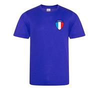 Varsany T-shirt pour homme Équipe de France de football 2022 - Drapeau national - Idéal pour les supporters de cricket, de football, de rugby et de football, bleu, XL