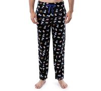 Varsity Pantalon de pyjama en polaire pour homme Lite Touch Noir/café, Noir/café/beignets, L