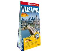 Varsovie 1/29.000 (carte grand format laminée - plan de ville). Warsaw. Warszawa