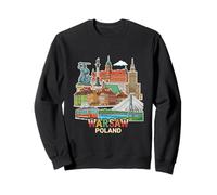 Varsovie Pologne Souvenir de Voyage Cadeau Ville Sweatshirt
