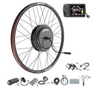 Varstrom 48V1000W Kit Conversion Vélo Électrique Moteur Moyeu Avant, Kit Ebike 1000W 27,5", Moteur sans Balais sans Engrenage avec EKD01 Affichage pour Freins à Disque MTB CTB