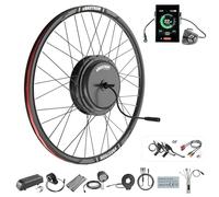 Varstrom 48V1000W Kit Conversion Vélo Électrique Moteur Moyeu Avant, Kit Ebike 1000W 28" 29" 700C, Moteur sans Balais sans Engrenage avec DPC18 Affichage pour Freins à Disque MTB CTB