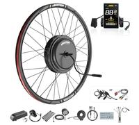 Varstrom 48V1000W Kit Conversion Vélo Électrique Moteur Moyeu Avant, Kit Ebike 1000W 28" 29" 700C, Moteur sans Balais sans Engrenage avec SWM58 Affichage pour Freins à Disque MTB CTB