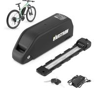 Varstrom Batterie au Lithium 52V 20Ah Sam*//Sung 5000 mAh avec Chargeur et Port USB pour kit de Conversion de vélo électrique, Batterie Shark pour Moteur Central