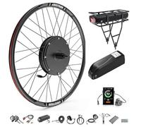 Varstrom Kit Conversion Vélo Électrique 48V 1OOOW 15OOW, Moteur Moyeu Avant ou Arrière pour Roues 26 27,5 28 29 et 700C Kit 48V avec Écran Batterie en Option - Kit de Conversion Électrique pour Vélo