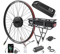Varstrom Kit de Conversion Vélo Électrique 26'' 27,5'' 28''(700C) 36V 250W pour Moteur Arrière pour Cassette avec 36V13Ah, 15,6Ah,24Ah Batterie et Écran en Option