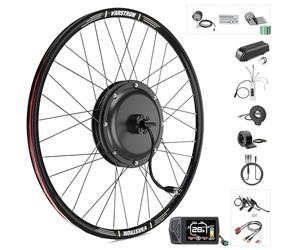 Varstrom Kit de Conversion Vélo Électrique 48V 1000W, Moteur Moyeu Arrière 26 Pouces sans Balais, Écran Multilingue EKD01, Contrôleur Étanche, Capteur Pas