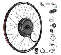Varstrom Kit de Conversion Vélo Électrique 48V 1000W, Moteur Moyeu Arrière 27,5 Pouces sans Balais, Écran DZ40, Contrôleur Étanche, Capteur Pas