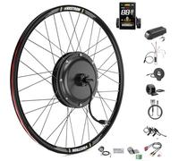 Varstrom Kit de Conversion Vélo Électrique 48V 1000W, Moteur Moyeu Arrière 28,29 Pouces 700C sans Balais, Grand écran SWM58, Contrôleur Étanche, Capteur Pas