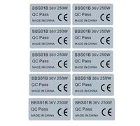 Varstrom Lot de 10 autocollants pour moteur central 36 V 250 W - Étiquettes CE étanches - Compatibles avec BAFANG BBS01B BBS02B BBS-HD moteur central pour kit de conversion de vélo électrique