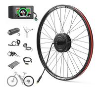 Varstrom Moteur Roue Arrière 36V 250W - Kit Conversion Velo Electrique 26" avec Largeur de Montage: 136-142mm, Brushless Geared Rear Hub Motor de la Version Cassette avec Écran LCD 500C
