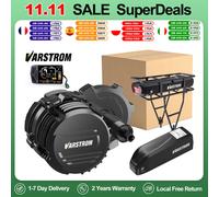 VARSTROM TSDZ16 48 V 1000 W moteur central Kit de Conversion de vélo électrique capteur de couple moteur d'entraînement central BB 68-73mm eMTB eTour 52V20Ah 1040Wh Yingwu (Cellules S*amsung)
