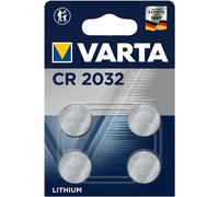 VARTA 06032 101 404 Pile bouton lithium CR2032 4 pièces