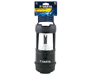 VARTA 18760 Lanterne camping indestructible, Noir
