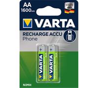 Pile rechargeable LR6 (AA) NiMH Varta RECH.AC.Phone AA1600mAh BLI2 1600 mAh 1.2 V 2 pc(s)