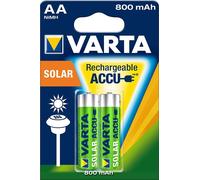 Varta 2 accus AA spécial solaire - 800 mAh