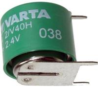 Varta 2/V40H Accu NiMH Pile bouton NiMH rechargeable avec contacts 3er Print