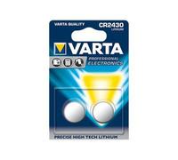 2 Piles CR2430 Varta Bouton Lithium 3V