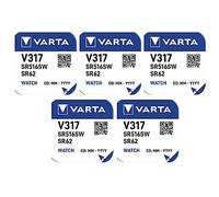 VARTA 317 SR516SW Lot de 5 piles-boutons de rechange