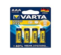 Varta 4103 - Pack de 2 Piles alcalines AAA, Couleur Jaune