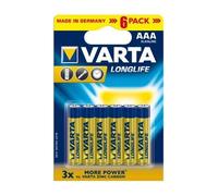 VARTA - 4103101416 - LONGLIFE PILES ALCALINES AAA - X 6