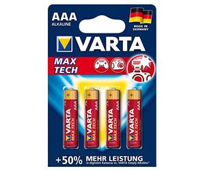 VARTA 4703101404 Lot de 10 Blisters de 4 Piles "Max Tech" (AAA/LR3)