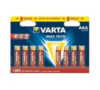 VARTA - 4703101418 - MAX TECH PILES ALCALINES AAA - LR03 - X 8