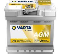 VARTA 550901054K262 Dynamic AGM Batterie de Démarrage 12V 50Ah 540A EN