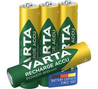 VARTA 56703 Rechargeable Ready2Use Pre-Charged AAA Micro Ni-Mh Battery (4-pack,