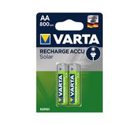 Varta 56736 Piles Rechargeables AA NiMH 1.2V 800mAh - Blister de 2, Dimensions 80x16x120mm, Diamètre 1.45cm, Hauteur 50.5mm