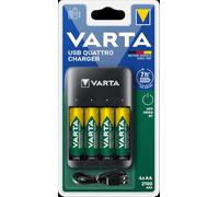- Chargeur Value Quattro pour 1 à 4 batteries AA ou AAA - inclus 4 Accus 2100 mAh pré-chargés