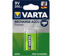 Varta 9V batterie rechargeable NiMH 200mAh pour jouets et détecteurs de fumée