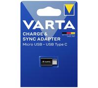 VARTA Adaptateur Charge Micro USB Vers USB-C 3.0A Charge Rapide Noir