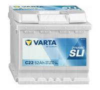 Varta Batterie de voiture Blue Dynamic C22 12 V 52 Ah 470 A (+ droite)