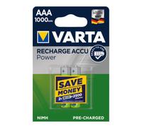 Varta Batterie d´accumulateur 1,2 V 1000 mAh R03-AAA-Micro HR03 2 2pces/blister VARTA Quantité:1