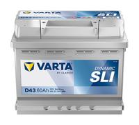 VARTA Batterie Démarrage pour Voiture D43 60Ah 540A Dynamic Sli - (242x175x190