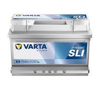 VARTA Batterie Démarrage pour Voiture E9 70Ah 640A Dynamic Sli - (278x175x175