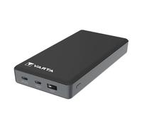 VARTA Batterie Externe 20000mAh, Power Bank, Power on Demand avec 3 Ports (1X USB A, 2X USB C), Compatible avec Tablette et Smartphone, Emballage écologique