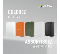 VARTA Batterie Externe sans Fil Magnétique 10.000mAh, Mag Pro Power Bank Magnétique Charge Rapide, 10 W, USB-C, Compatible avec MagSafe et Qi Standard (iPhones et Android), Blanc
