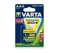 Varta Batterie Rechargeable AAA 1000 MAH Pile Micro Lot Da 2 Pièces