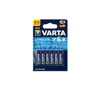 VARTA Blister 4+2 piles alcalines LR03 AAA