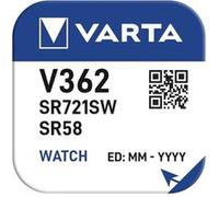 VARTA Blister de 1 pile oxyde argent 'Watch' V362 (SR58) SR721W 1,55 Volt G